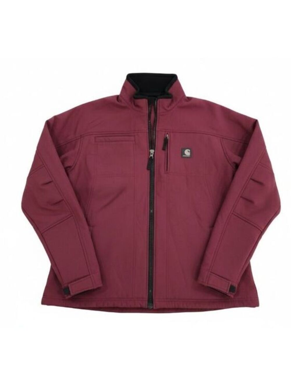 Carhartt Women's Burgundy Nylon Softshell Jacket Size 2XL Regular
